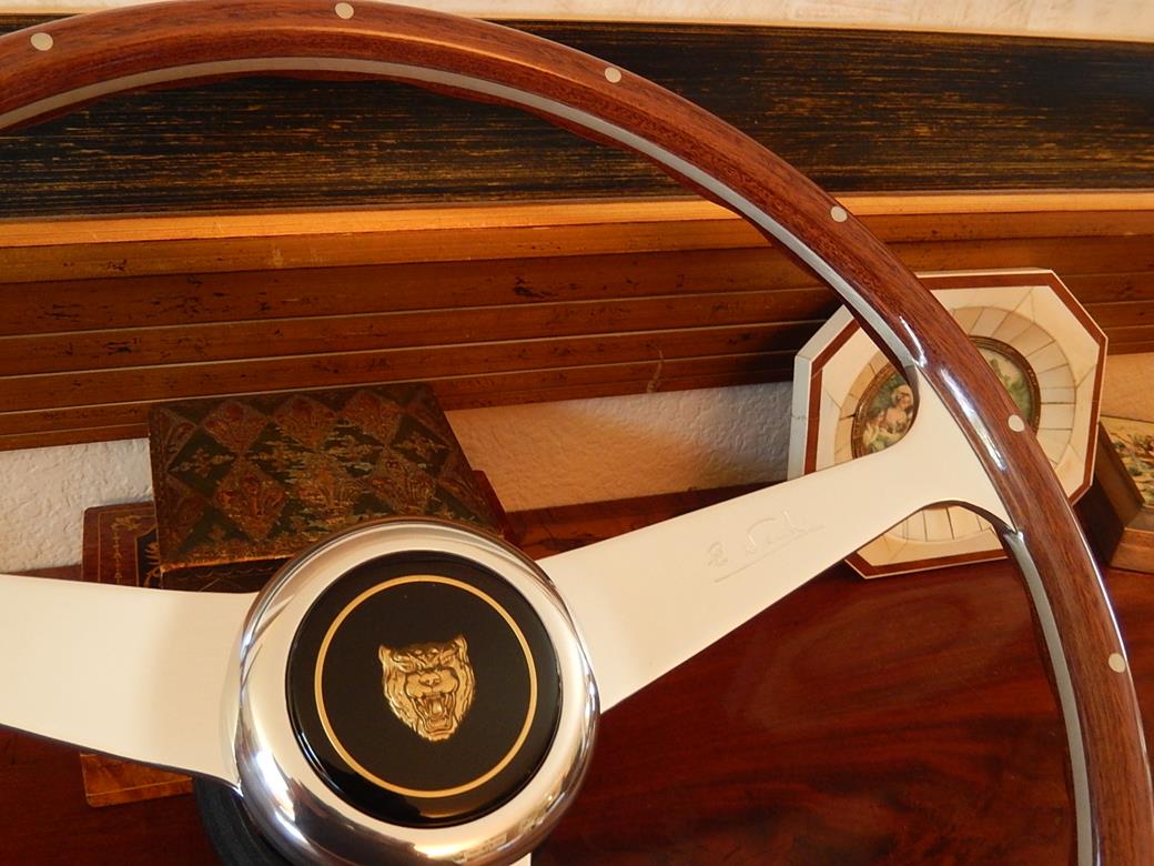 Jaguar Wood Steering Wheel XJS XJ6 XJ12 1988 to 1989 NARDI NOS New 15
